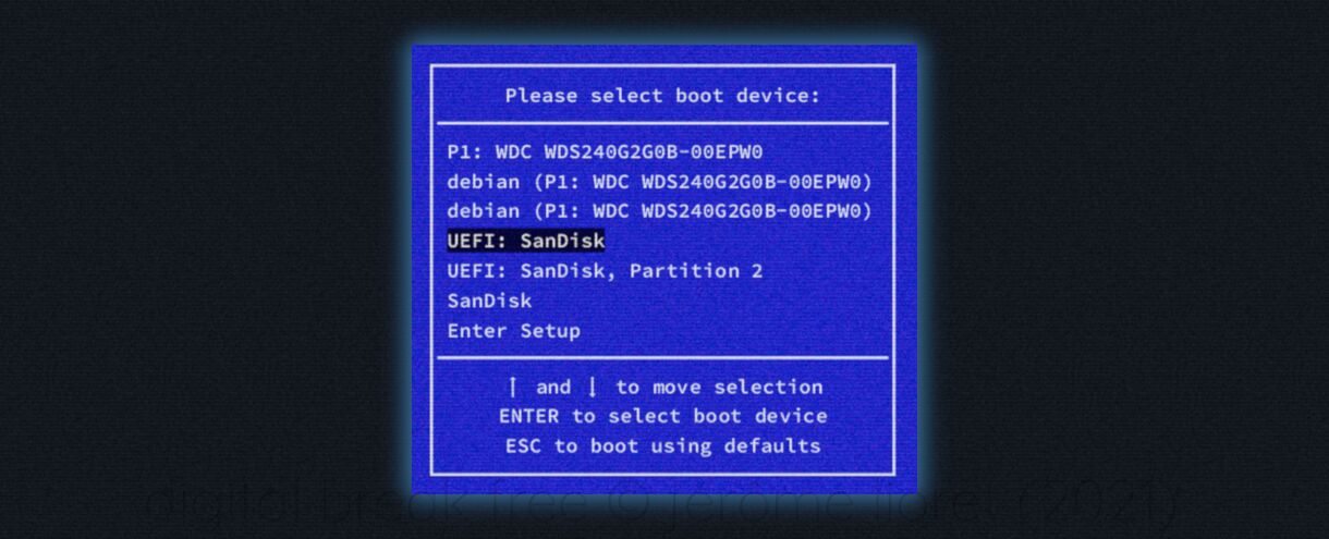 Mein erster Linux-Laptop - Installieren Sie Debian von einem startfähigen USB-Medium