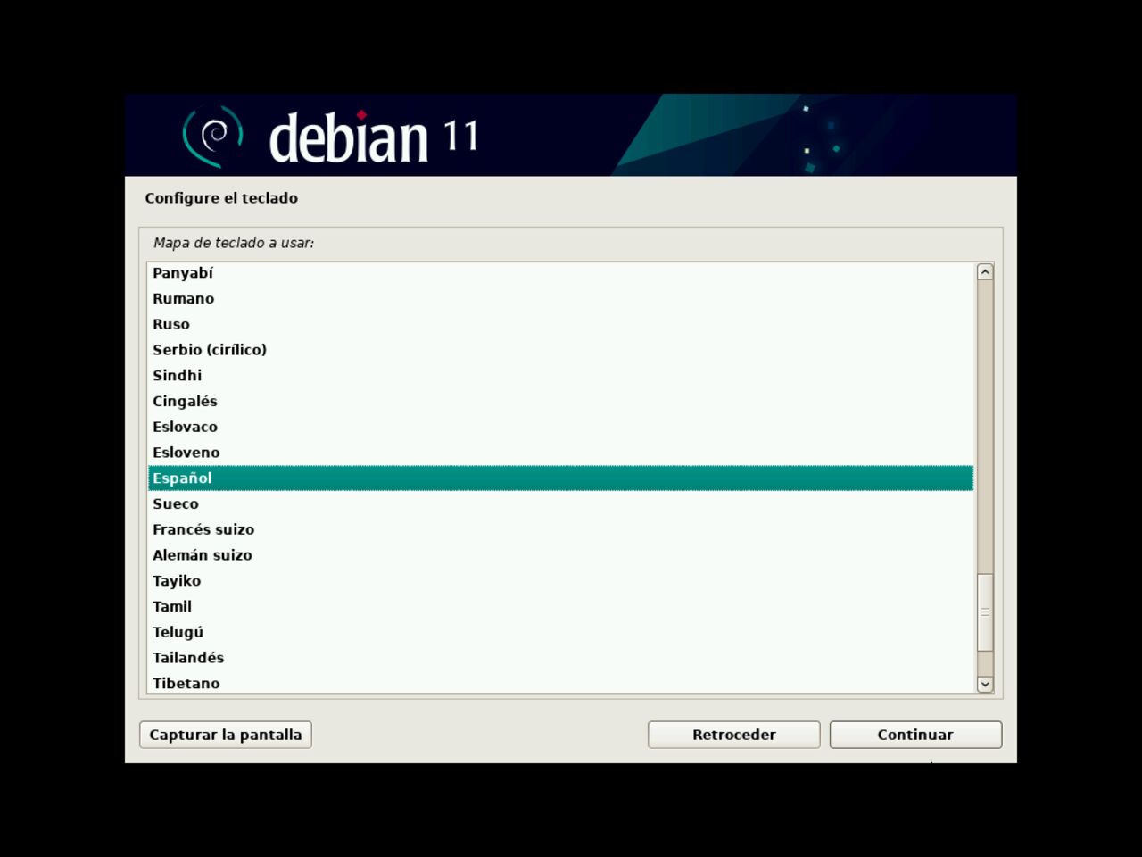 Mi primero laptop con Linux: configure el teclado para la instalación de Debian