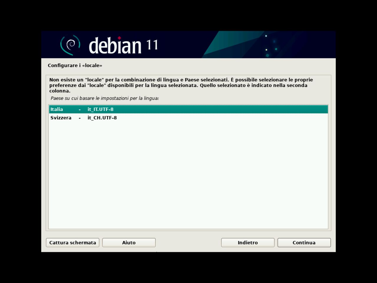 Il mio primo laptop Linux - Configurare la tastiera per l'installazione Debian