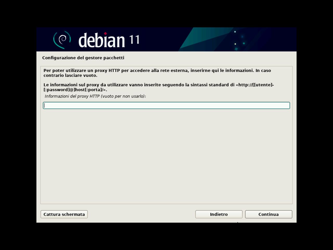 Il mio primo laptop Linux - Scegliere durante l'installazione di partecipare al popcon indagine su l'utilizzazione di pacchetti Debian